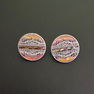 Duri Multicolour Abalone Post Earrings